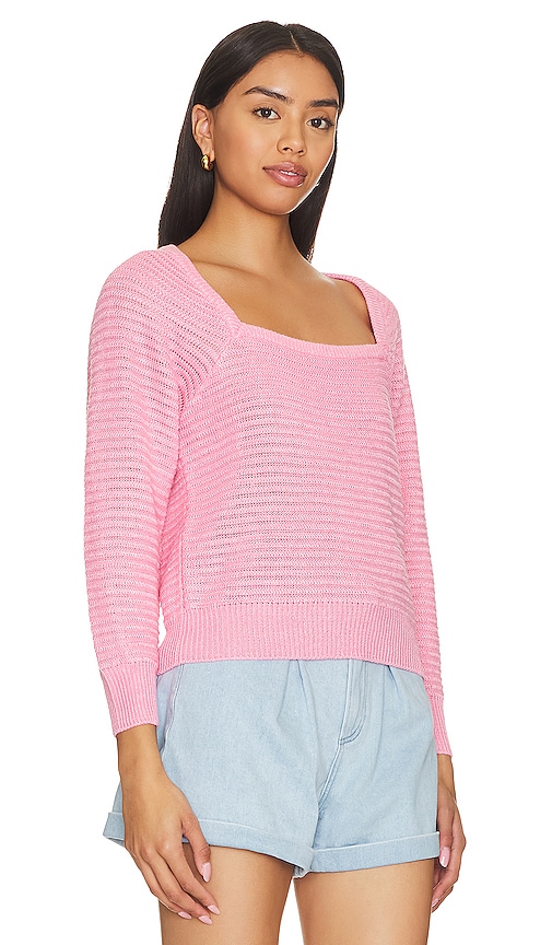 Shop White + Warren Classic Square Neck Top In Pink