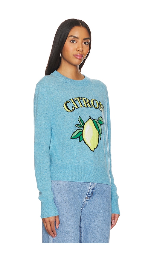 Shop White + Warren Cashmere Citron Crewneck In Teal