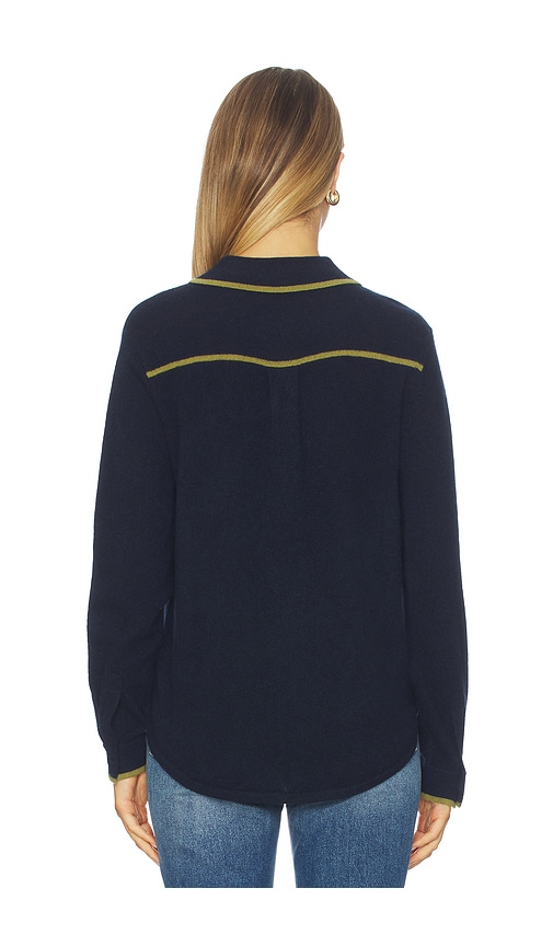  White + Warren Shirt Mit Knöpfen In Navy. Größe S. Also In Xs, M. 