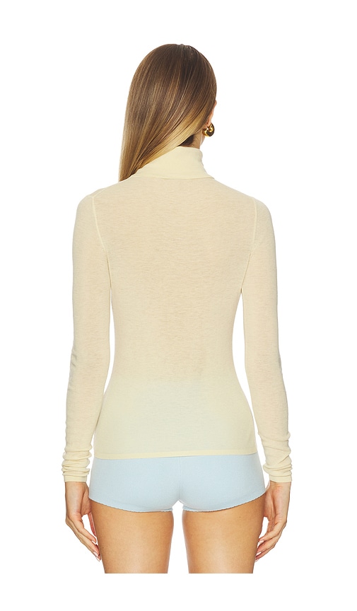  White & Warren Rollkragenshirt In Yellow. Größe S. Also In Xs, M. 