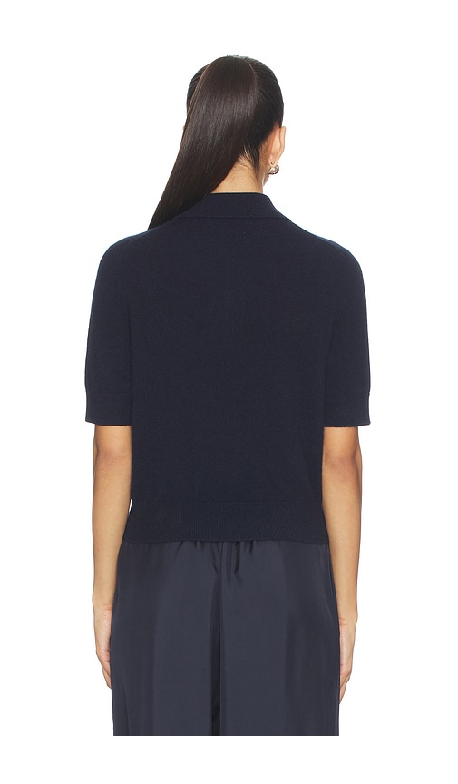  White & Warren Kashmir-polohemd Mit Knöpfen In Navy. Größe Xs. Also In S, M, L. 