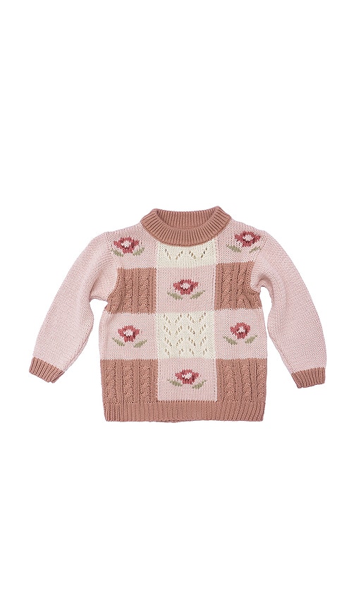 Wild Wawa Rose Patchwork Sweater In Multi