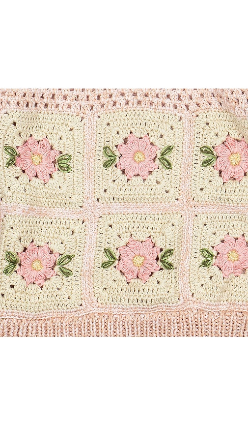 Wild Wawa Patchwork Sweater In Pink