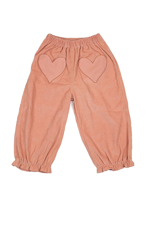 Wild Wawa Heart Pocket Pants In Pink