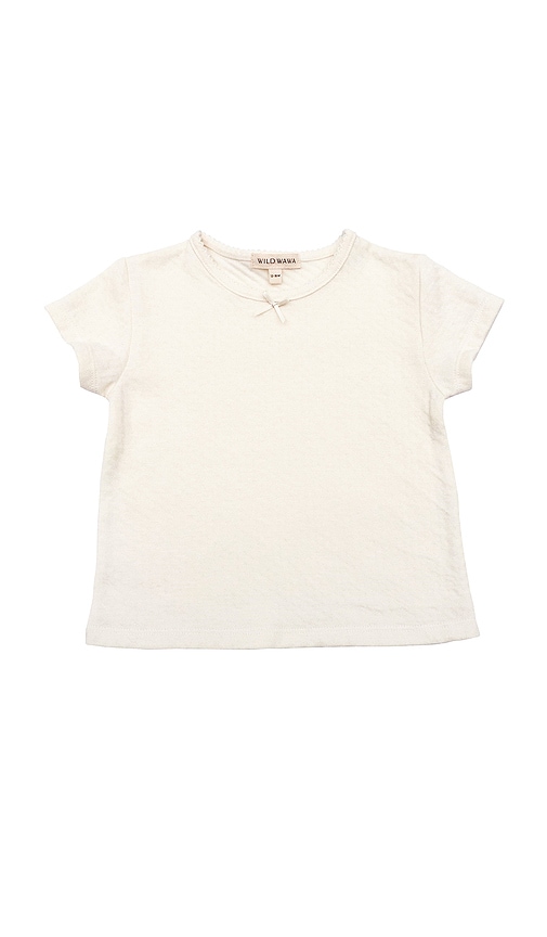 Kids Pointelle Short Sleeve Tee en . Taille 2/3. Also en 3/4, 5/6 - Wild Wawa - Modalova