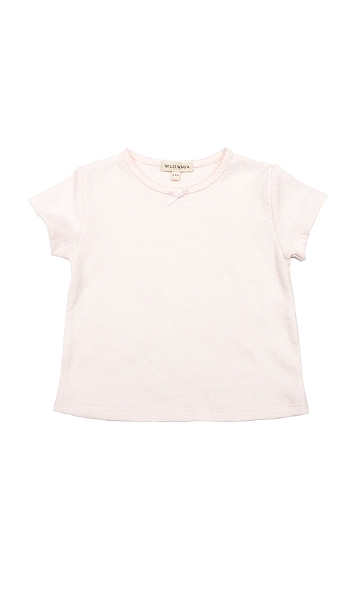 Kids Pointelle Short Sleeve Tee en . Taille 3/4. Also en 5/6 - Wild Wawa - Modalova