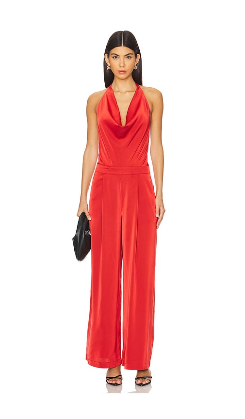 WEWOREWHAT HALTER JUMPSUIT 