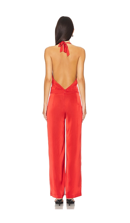  Weworewhat Jumpsuit Halter In Red. Größe 4. Also In 6. 
