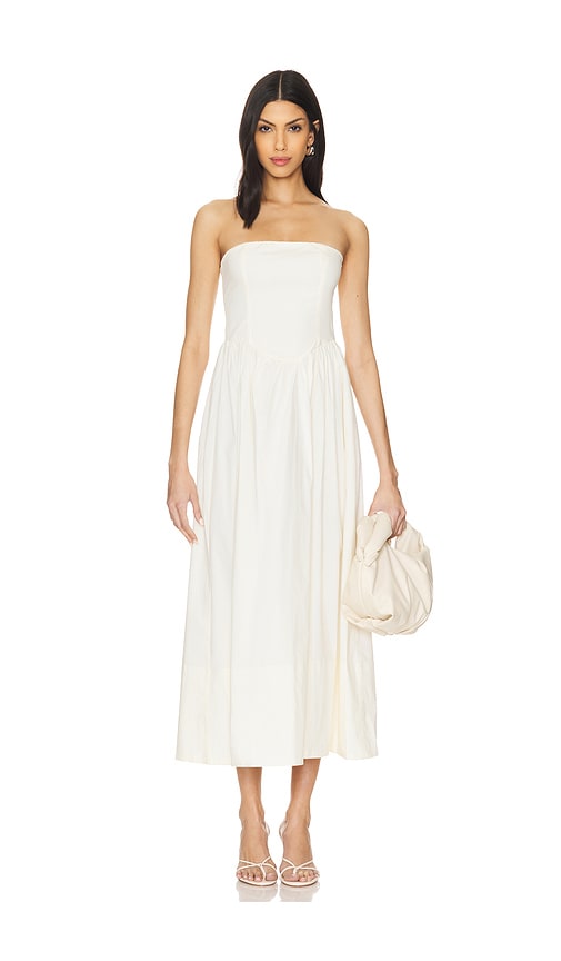 WeWoreWhat Corset Maxi Dress in Antique White