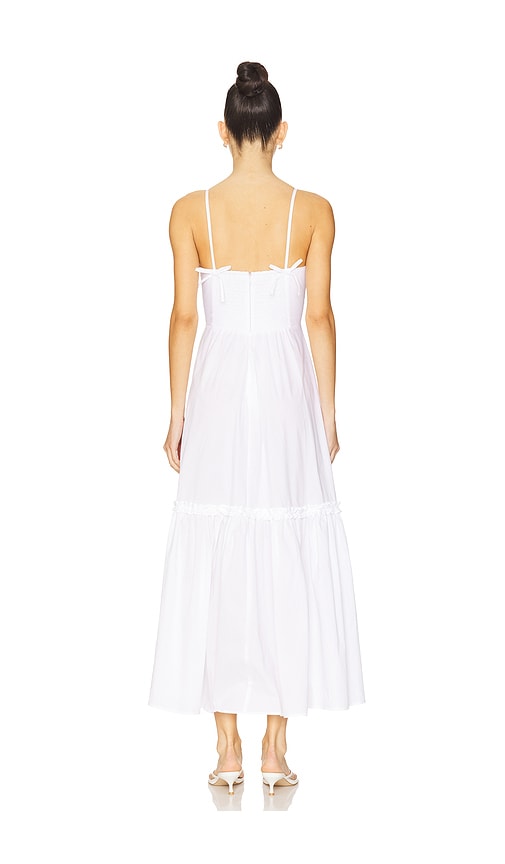  Weworewhat Midi-kleid Dress In White. Größe 4. Also In 0, 2, 6, 8. 