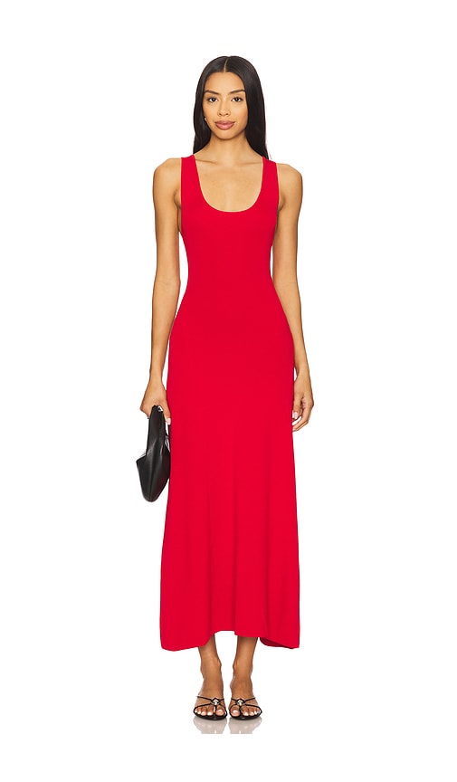 Ruched Strap Midi Dress in Red. - size L (also in M, S, XL, XS) - WeWoreWhat - Modalova