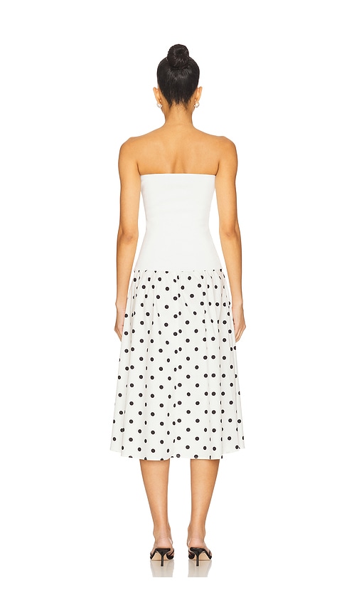  Weworewhat Geripptes Baumwoll-midikleid In White. Größe M. Also In L. 