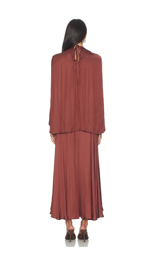  Weworewhat Halter Cape Midi Dress In Rust. Size 0. Also In 2. 