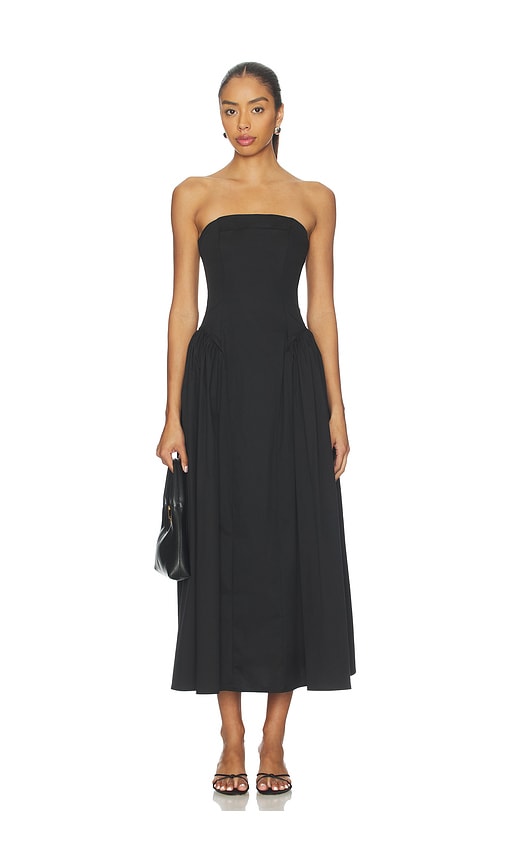 Strapless Corset Ruched Dress