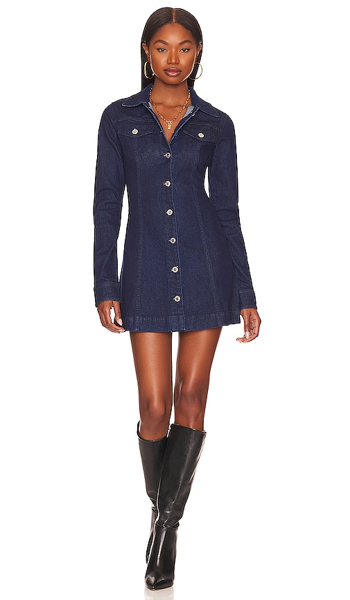 WeWoreWhat Denim Mini Dress in Blue