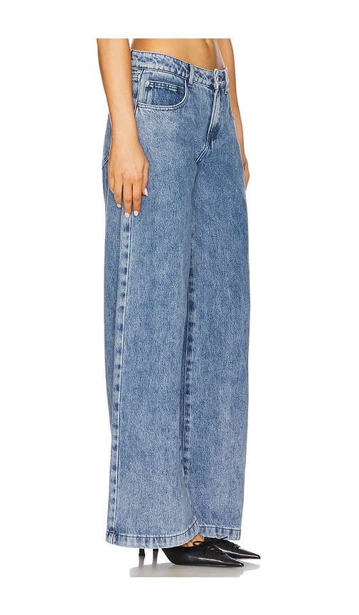 Weworewhat Relaxed Low Rise Baggy In Blue