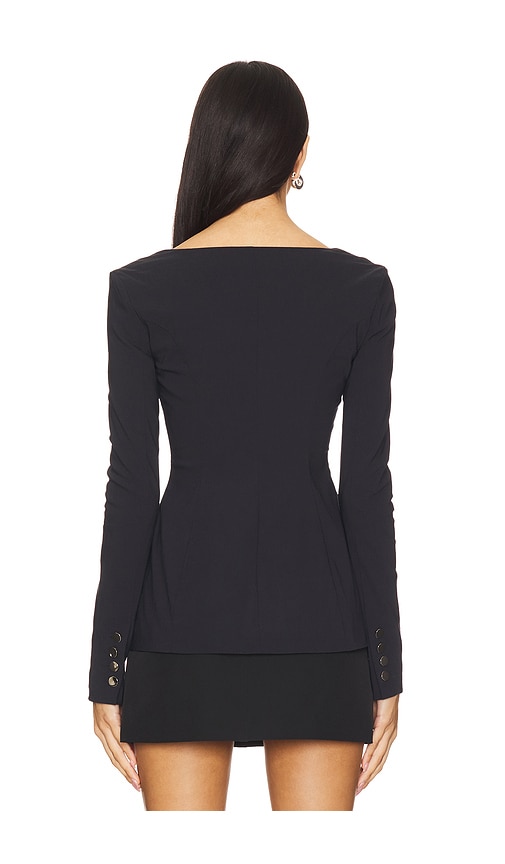  Weworewhat Blazer Boatneck Peplum In Black. Größe 0. Also In 2, 4. 