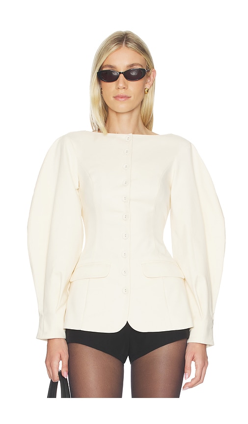 Cocoon Sleeve Peplum Blazer