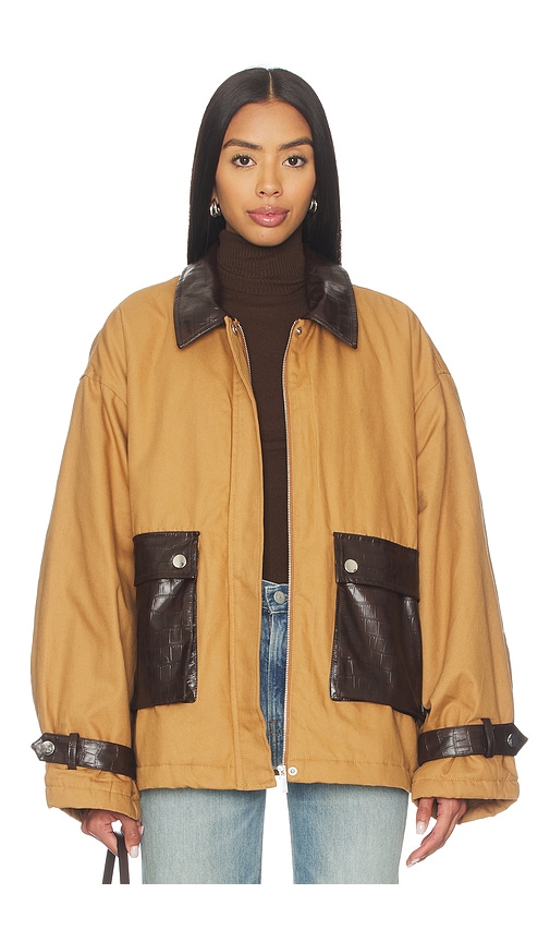 Weworewhat Cocoon Barn Jacket In Multi
