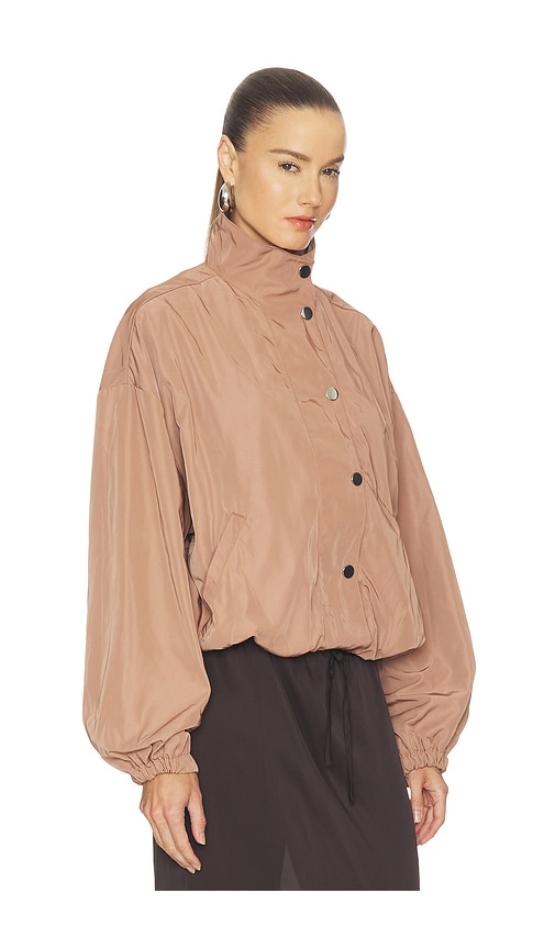  Weworewhat Jacke Funnel Neck In Brown. Größe S. Also In Xs, M, L, Xl. 