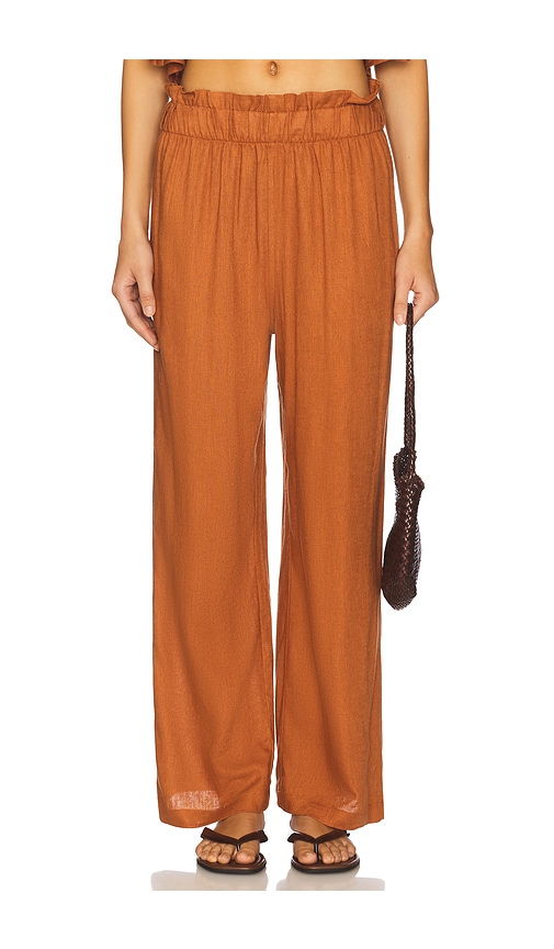 PANTALON EN LIN PAPERBAG in . Size M, S, XS - WeWoreWhat - Modalova