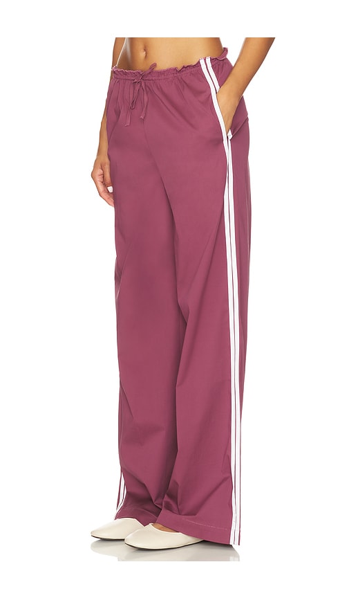 Weworewhat Pull On Ruffle Waist Pant In Red