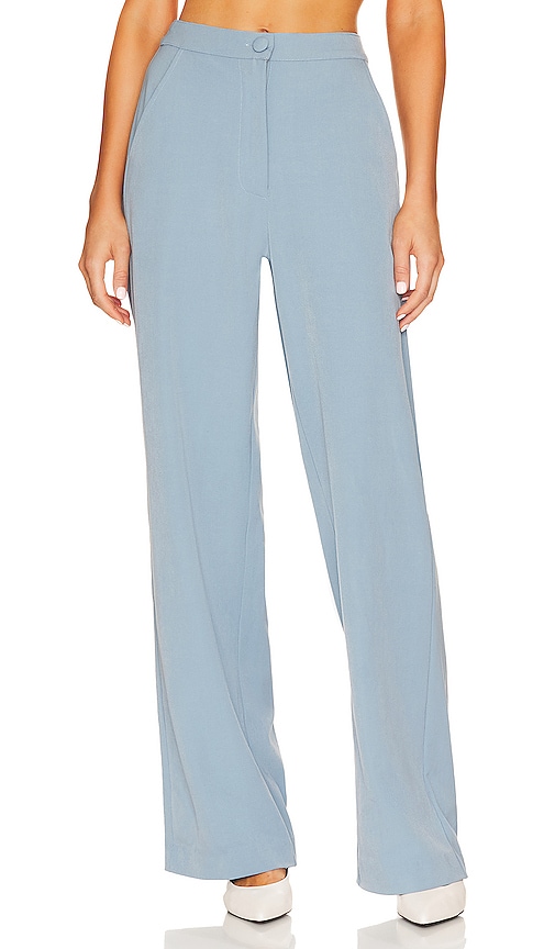 WeWoreWhat Relaxed Wide Leg Pant in Blue