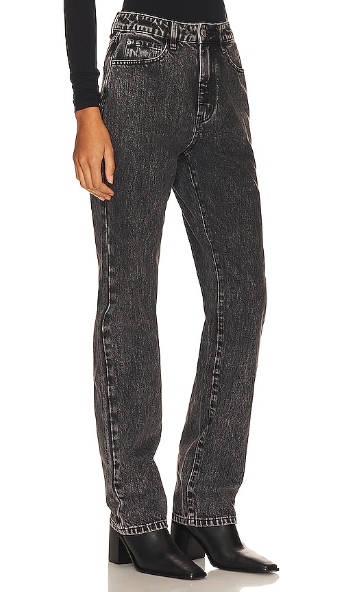 Shop Weworewhat High Rise Relaxed Straight Leg In Black