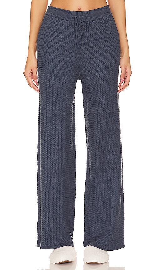 Weworewhat Pull On Straight Leg Knit Pant In Charcoal