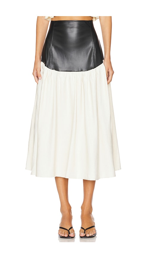 WEWOREWHAT DROP WAIST MIDI SKIRT 