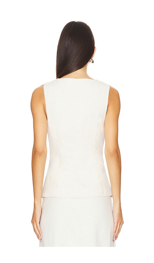  Weworewhat Long Line Vest In Ivory. Size 0. Also In 2. 
