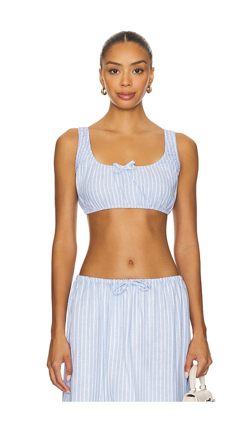 Weworewhat X Revolve Scrunchy Top In Blue