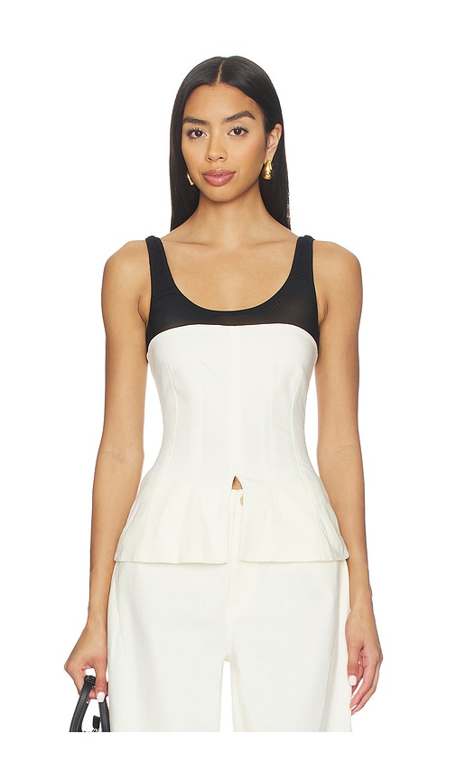 Weworewhat Corset Top In White