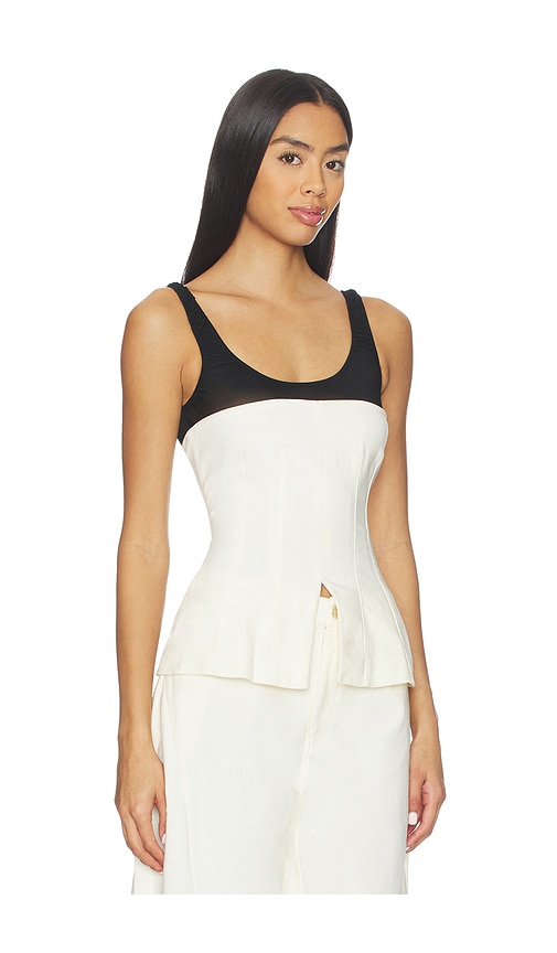 Weworewhat Corset Top In White