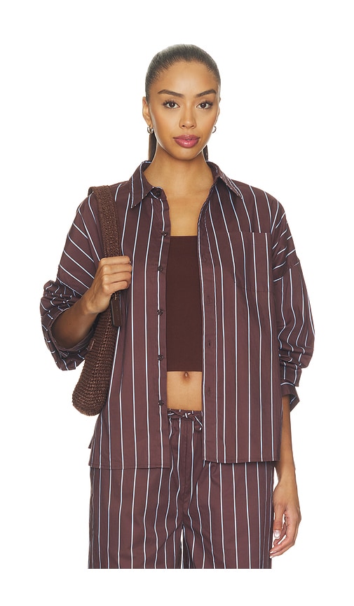 Cropped Button Front Shirt