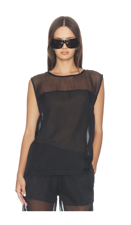 Sheer Boxy Tank Top