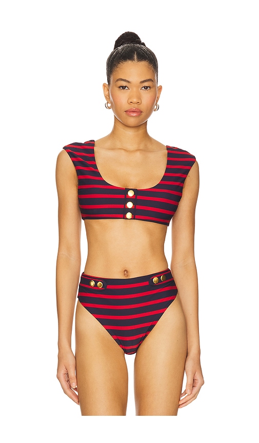 Off Shoulder Bikini Top in Navy,. - size L (also in M, S, XL, XS, XXS) - WeWoreWhat - Modalova