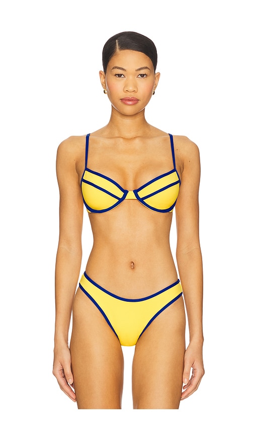 Underwire Bikini Top in Yellow. - size S (also in L, M, XS)