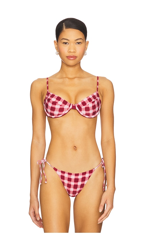 Underwire Bikini Top in Red. - size XS (also in L, M, S)