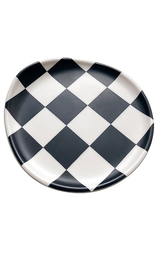 Xenia Taler Black Check Coaster Set Of 4