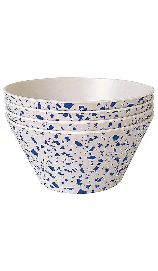 Shop Xenia Taler Lido Cereal Bowl Set Of 4 In Blue