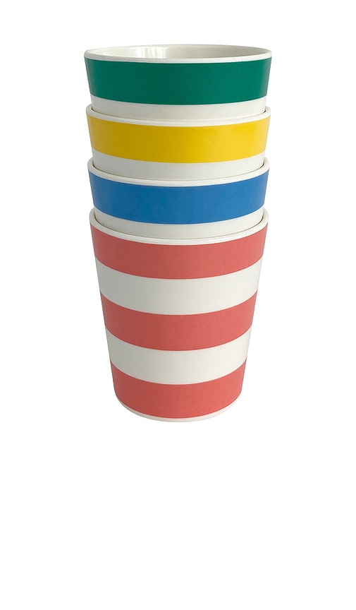Xenia Taler Assorted Stripe Cups Set Of 4