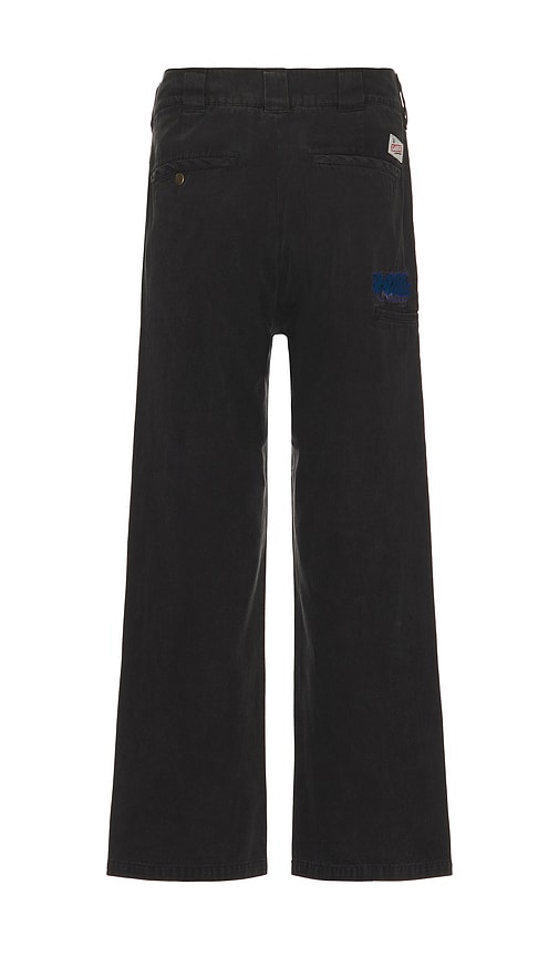 Shop Xlarge Overdyed Double Knee Pants In 블랙