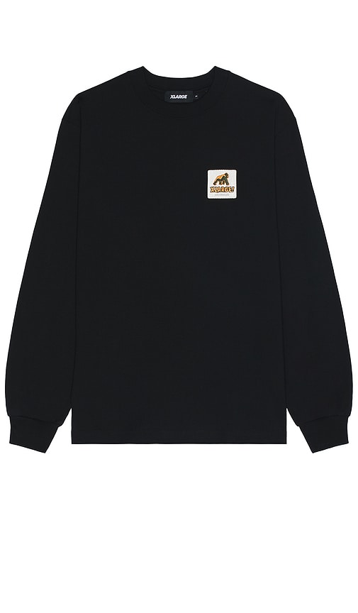 Shop Xlarge Walking Ape Long Sleeve Tee In 黑色