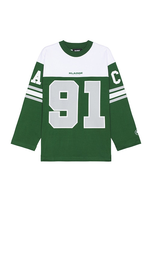 Xlarge Football Long Sleeve Tee In Green