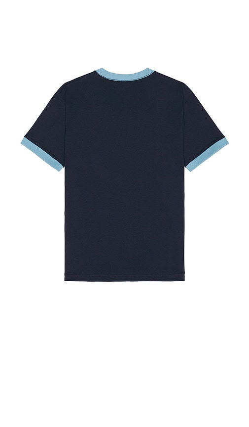 Shop Xlarge Store Address Ringer Tee In Navy