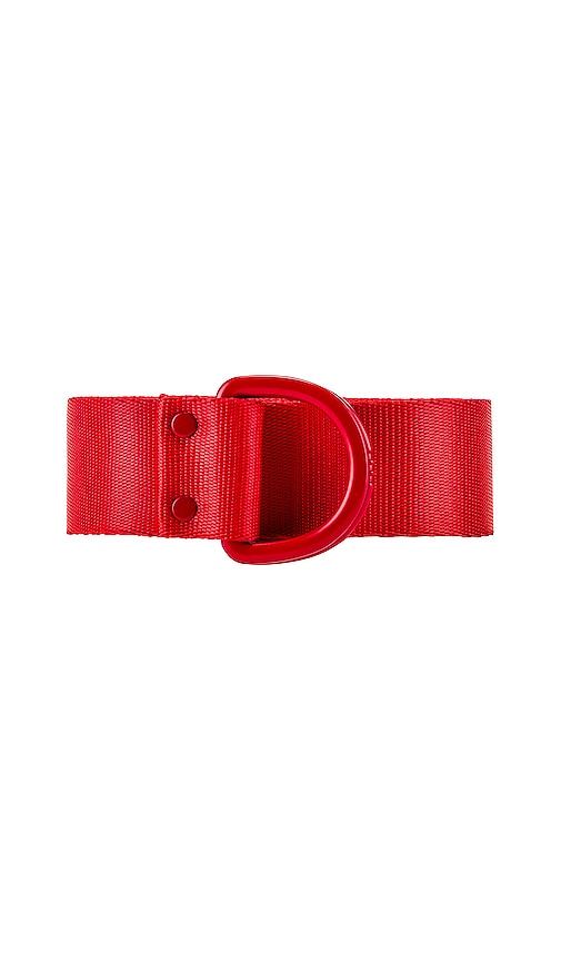 Y-3 Yohji Yamamoto Logo Belt in Red 