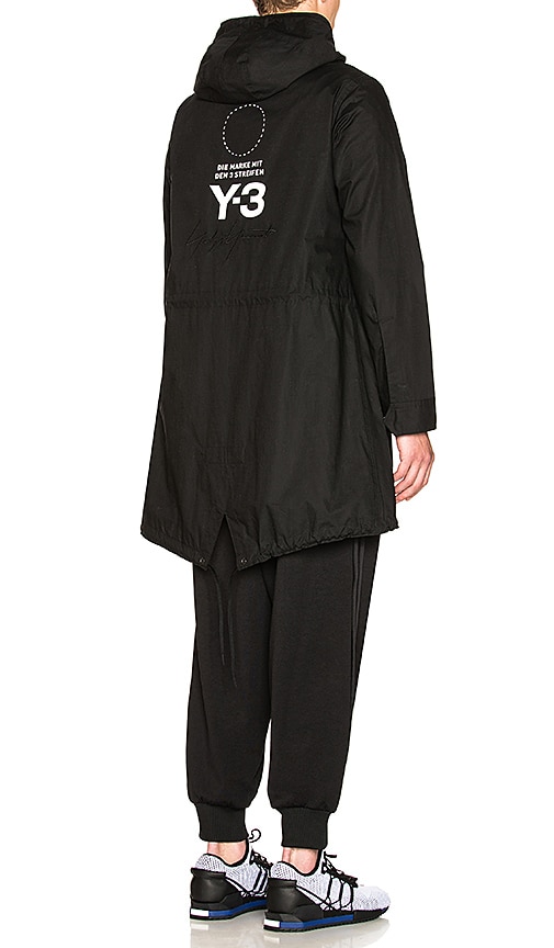 Yohji Yamamoto Mod Parka Shirt in Black 