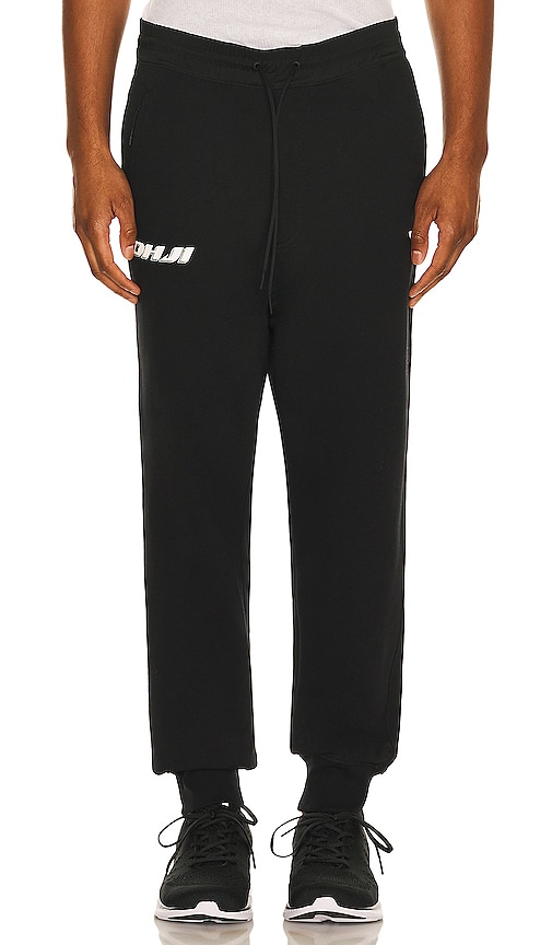 Y-3: Black Cuffed Sweatpants