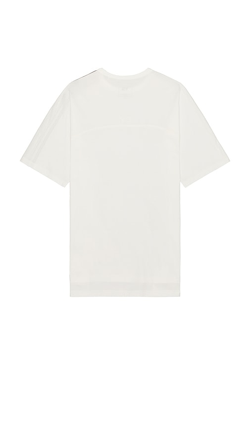 Y-3 Adidas Y 3 White Crew Neck T Shirt With Logo